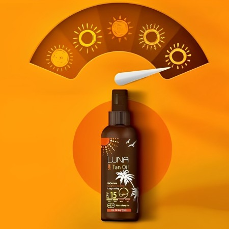 لونا زيت التسمير 200مل