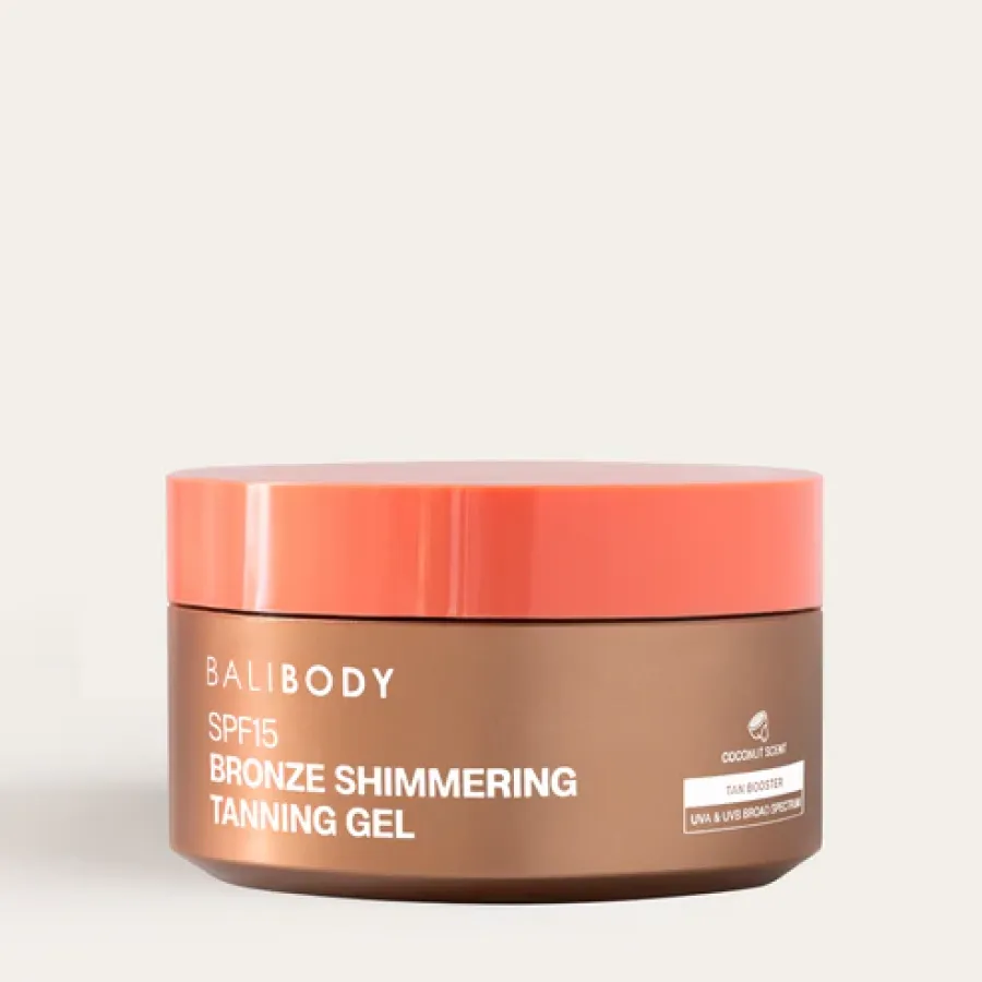 Bali Body Shimmering Tanning Gel SPF15 – 100ml radiant tanning gel